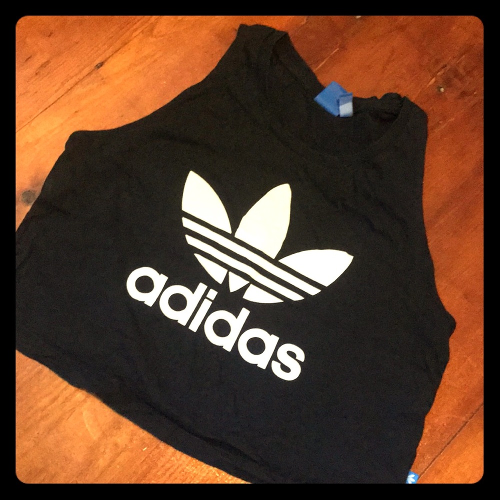 Black Adidas Crop Top